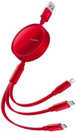 MCDODO OBALOVANÝ KÁBEL PRE IPHONE LIGHTNING USB-C 3V1 MCDODO OBALOVANÝ KÁBEL PRE IPHONE LIGHTNING USB-C 3V1