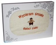 UTERÁK S VÝŠIVKOU KU DŇU MATIEK 70x140 DARČEK BABIČKA UTERÁK S VÝŠIVKOU KU DŇU MATIEK 70x140 DARČEK BABIČKA