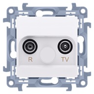 SIMON 10 PRICHODNÁ ANTÉNNA ZÁSUVKA R-TV RTV SAT BIELA SIMON 10 PRICHODNÁ ANTÉNNA ZÁSUVKA R-TV RTV SAT BIELA