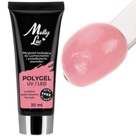 Polygélový akrylový gél MollyLac stavebný gél na predlžovanie nechtov PIVOŇA 30ml Polygélový akrylový gél MollyLac stavebný gél na predlžovanie nechtov PIVOŇA 30ml