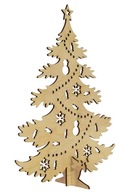 Slávnostná ozdoba Drevená dekorácia na vianočný stromček