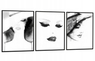 OBRAZY, PLAGÁTY V RÁME 53x73cm Triptych Faces P548 OBRAZY, PLAGÁTY V RÁME 53x73cm Triptych Faces P548