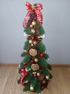 KUŽEĽOVÝ vianočný stromček zdobený ŠTÍHLY s ozdobami 60 cm ODLETÉ KUŽEĽOVÝ vianočný stromček zdobený ŠTÍHLY s ozdobami 60 cm ODLETÉ