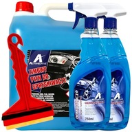 ZIMNÁ KVAPALINA OSTREKOVAČA 5L + ROZMRAZOVAČ NA OKNÁ, ZRKADLÁ 750ML ŠKRABKA ZIMNÁ KVAPALINA OSTREKOVAČA 5L + ROZMRAZOVAČ NA OKNÁ, ZRKADLÁ 750ML ŠKRABKA