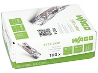 WAGO rýchlospojka 2773-2401 Drôt 2 x 0,75 - 4 mm² 100 ks. WAGO rýchlospojka 2773-2401 Drôt 2 x 0,75 - 4 mm² 100 ks.