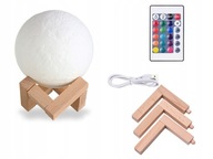 Mesačná nočná lampa farebná rgb usb nabíjateľná Mesačná nočná lampa farebná rgb usb nabíjateľná