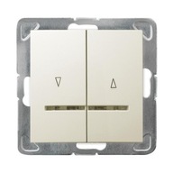 Ospel Impresja ecru slepý konektor ŁP-7YS/m/27 Ospel Impresja ecru slepý konektor ŁP-7YS/m/27