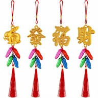 Malé bonsajové ozdoby China Fu Tassel 4 ks Malé bonsajové ozdoby China Fu Tassel 4 ks
