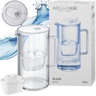 Sklenená filtračná kanvica Aquaphor Glass 2,5 l s filtračnou vložkou Maxfor+ Mg Sklenená filtračná kanvica Aquaphor Glass 2,5 l s filtračnou vložkou Maxfor+ Mg