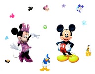 Nálepky na stenu Mickey Minnie Mouse
