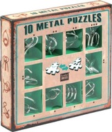 10 KOVOVÝCH PUZZLES zelená Sada puzzle 10 KOVOVÝCH PUZZLES zelená Sada puzzle