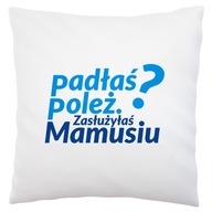 Spadol si, zaslúžil si si to, mami, biely vankúš Spadol si, zaslúžil si si to, mami, biely vankúš