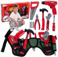 SÚPRAVA DIY SADA NÁRADIA pre deti SKRUTKOVAČ KLADIVOVÁ PÍLA + PÁS SÚPRAVA DIY SADA NÁRADIA pre deti SKRUTKOVAČ KLADIVOVÁ PÍLA + PÁS