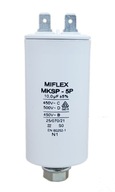 Štartovací kondenzátor motora 10uF 450V MIFLEX s. Štartovací kondenzátor motora 10uF 450V MIFLEX s.