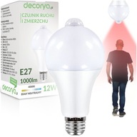 12W E27 LED ŽIAROVKA S POHYBOVÝM SNÍMAČOM DENNÁ FARBA 12W E27 LED ŽIAROVKA S POHYBOVÝM SNÍMAČOM DENNÁ FARBA