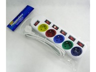 Predlžovací kábel POWER STRIP 3m vypínače Predlžovací kábel POWER STRIP 3m vypínače