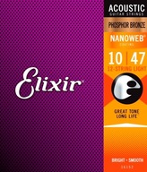 ELIXIR 16152 struny (10-47) Struny pre akustickú gitaru