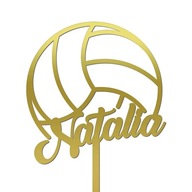 Topper Volejbalová volejbalová lopta s dekoráciou mena narodeninová zlatá Topper Volejbalová volejbalová lopta s dekoráciou mena narodeninová zlatá