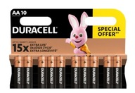 10 x ORIGINÁLNA alkalická batéria Duracell Basic LR06 AA 10 x ORIGINÁLNA alkalická batéria Duracell Basic LR06 AA