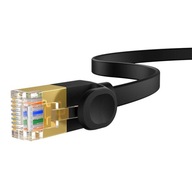 Vysokorýchlostný sieťový kábel, Ethernet RJ45, 10 Gb, Cat.7, 1,5 m (čierny) Vysokorýchlostný sieťový kábel, Ethernet RJ45, 10 Gb, Cat.7, 1,5 m (čierny)