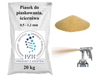 Piesok, brusivo, 0,5 - 1,2 mm, 20 kg, atest PZH