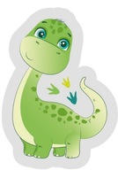 Vankúš v tvare dinosaura, zelený