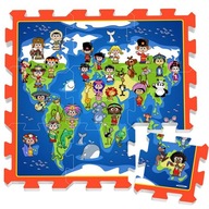 Penové puzzle MATA Mapa detí sveta ZA3149 Penové puzzle MATA Mapa detí sveta ZA3149