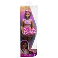 Bábika Barbie Fashionistas v srdiečkových šatách