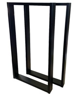 Kovové nohy k stolu Loft Industrial, čierne, 40x72 cm, profil 4x2 cm, 2 ks Kovové nohy k stolu Loft Industrial, čierne, 40x72 cm, profil 4x2 cm, 2 ks