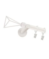 MODERNÉ BIELY ZÁCLONY JEDNODUCHÝ Tyč FI 19mm 160cm MODERNÉ BIELY ZÁCLONY JEDNODUCHÝ Tyč FI 19mm 160cm