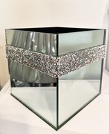 VEĽKÝ ZRKADLOVÝ glamour hrniec s pyritovým krytom VEĽKÝ ZRKADLOVÝ glamour hrniec s pyritovým krytom