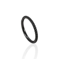 PIERCING čierna náušnica s gravírovaním Clicker Helix Nostril ring 1,2/8 PIERCING čierna náušnica s gravírovaním Clicker Helix Nostril ring 1,2/8