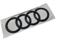 Emblém s logom pre Audi Black Matte Rear 200 mm Emblém s logom pre Audi Black Matte Rear 200 mm
