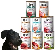 Brit Pate & Meat MIX 8 FLAVORS 400 g x8 bezzrnné mokré krmivo pre psov s mäsom Brit Pate & Meat MIX 8 FLAVORS 400 g x8 bezzrnné mokré krmivo pre psov s mäsom