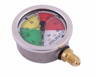 Glycerínový manometer M63 0-40 bar závit M12x1,5 spodné pripojenie. štvorcové bývanie Glycerínový manometer M63 0-40 bar závit M12x1,5 spodné pripojenie. štvorcové bývanie