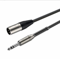 Jack kábel 6,3mm Stereo - XLR samec 3m Jack kábel 6,3mm Stereo - XLR samec 3m