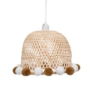 BAMBUSOVÝ LUSTER pre deti s brmbolcami, Ø 28 cm BAMBUSOVÝ LUSTER pre deti s brmbolcami, Ø 28 cm