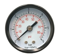 Axiálny tlakomer M40T 0 - 6 bar 1/8 40mm kovový Axiálny tlakomer M40T 0 - 6 bar 1/8 40mm kovový