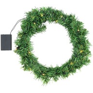 LED veniec z borovice 40 cm, svietiaca dekoracia LED veniec z borovice 40 cm, svietiaca dekoracia