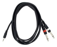 Signálny kábel Mini Jack - Jack 6,3 mm, 3 m Signálny kábel Mini Jack - Jack 6,3 mm, 3 m