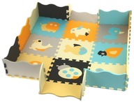 Penové puzzle podložka pod ohrádku Plot tvary farieb Penové puzzle podložka pod ohrádku Plot tvary farieb