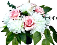 Krásna prírodná kytica pre chryzantémy Monument Grave Roses Krásna prírodná kytica pre chryzantémy Monument Grave Roses