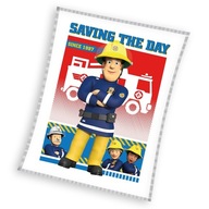 Veľká mäkká fleecová detská deka CORAL 170x130 FIREMAN SAM deka Veľká mäkká fleecová detská deka CORAL 170x130 FIREMAN SAM deka