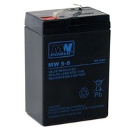 Batéria AGM MW POWER séria MW 5-6 / 6V 5Ah T1