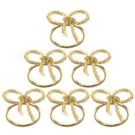 6ks Bowknot držiak na obrúsky vianočné krúžky na obrúsky 6ks Bowknot držiak na obrúsky vianočné krúžky na obrúsky
