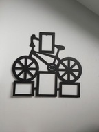 Ozdobný rám na bicykel s kovovým rámom na fotografiu