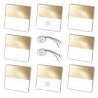 SET 6x Q2 GOLD STAIR svietidlo 2x Senzor 230v SET 6x Q2 GOLD STAIR svietidlo 2x Senzor 230v
