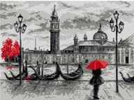 SET A8034 plátno VENICE 40x30 výšivka niťou