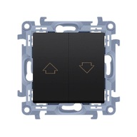 SIMON 10 Roletový spínač Pevný Stabilný Matt Black SIMON 10 Roletový spínač Pevný Stabilný Matt Black