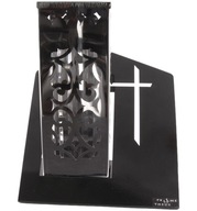 Moderné štvorcové náhrobné svietidlo z ocele, oceľová lucerna